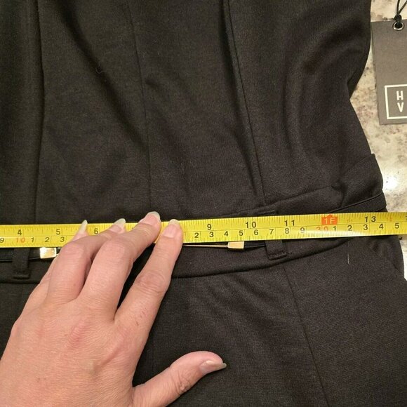 NWT Have Brand Black Classic Jumpsuit Pants Suit Strapless Wide Leg Corset Style - Picture 5 of 5